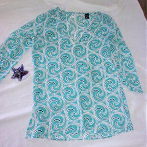 Swim suit cover up shirt womens long medium